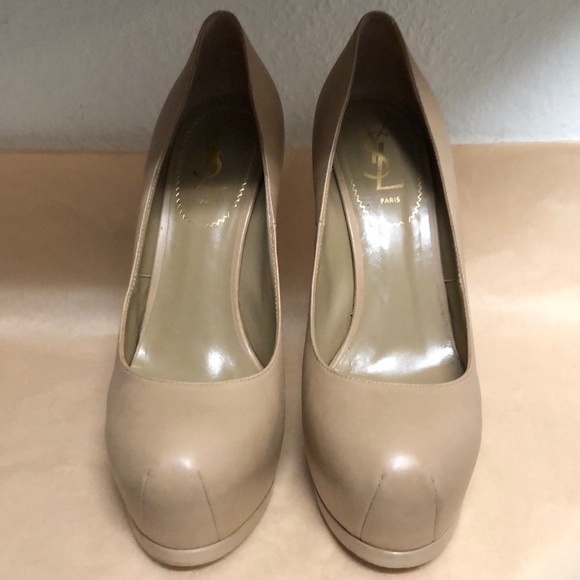 YSL tribtoo Nude Stiletto Heel Size 39 worn once - Picture 10 of 16